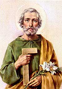 St. Joseph holding Symbols of his Occupation and Purity